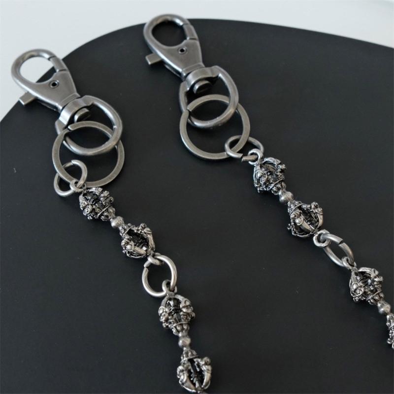 Fashionable Sturdy Alloy Punk Chain Featuring Powerful Designs Jewelry Accessory for Music Festivals and Parties
