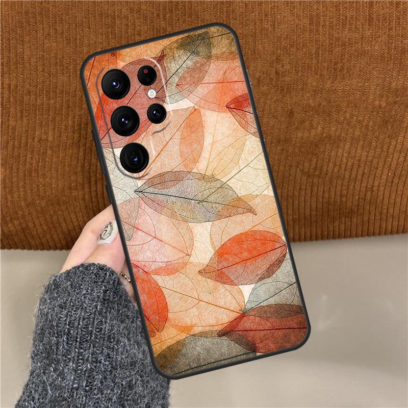 Colorful Leaves Phone Case For Samsung Galaxy S25 Ultra S9 S10 Plus S20 S21 S22 S23 FE S24 Ultra Back Cover