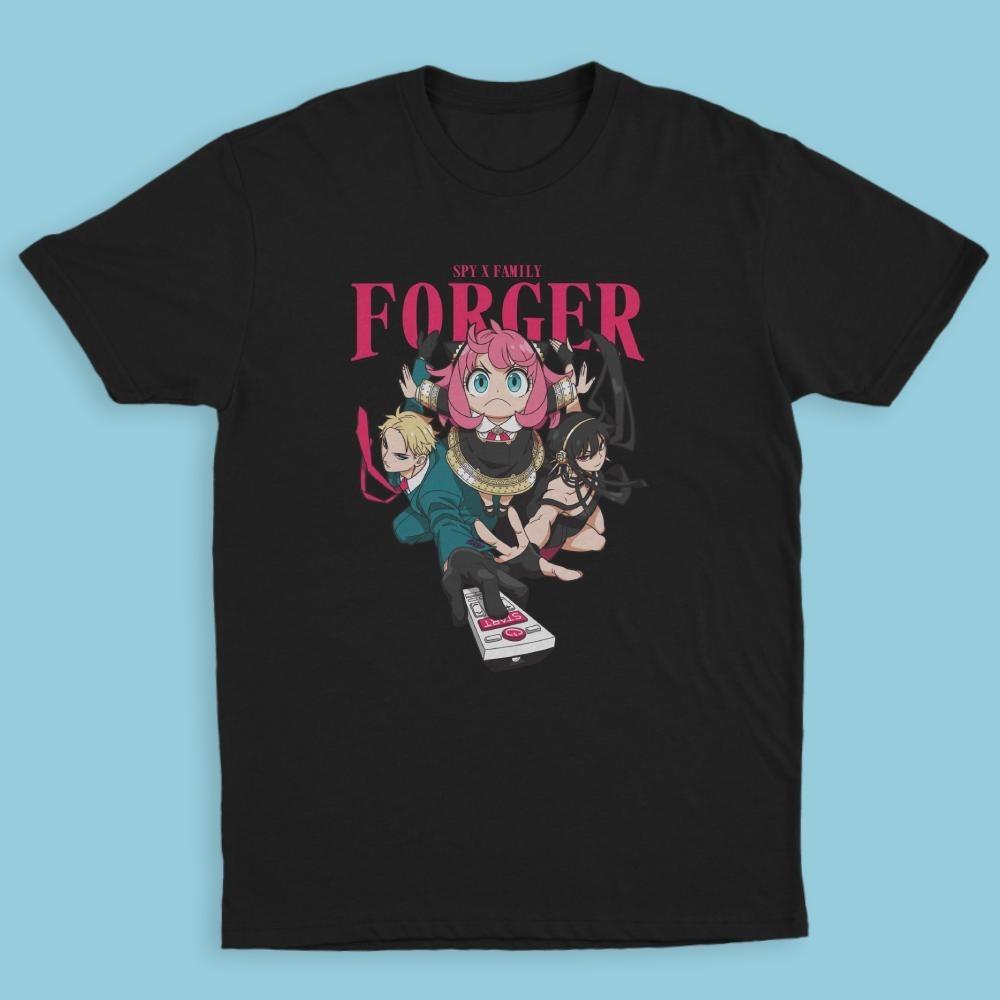 Spy x Family Die Forgers Anime T-Shirt Grafik T-Shirt Unisex Schwarze Baumwolle S-5XL