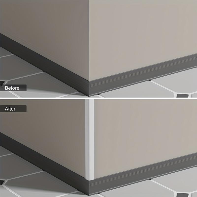 1pc 4cmx3m Peel and Stick Wall Trim Molding, Flexible Corner Trim Moulding, Inside & Outside Wall Corner Protector for Wall Edge
