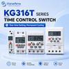 Din Rail Mount Time Control Relay 7 Days Weekly Programmable Timer 12V 110V 220V LCD Digital Timer Switch with 24 On/Off Groups3