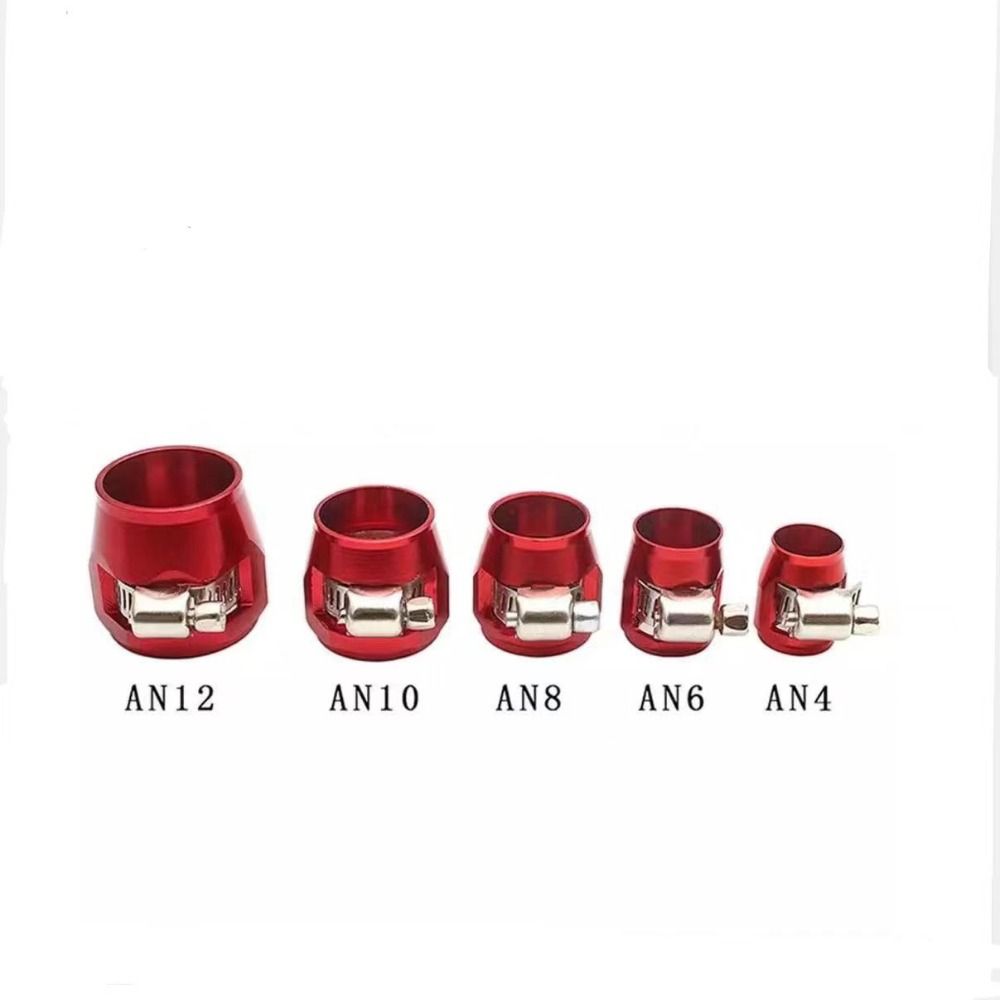 AN4 AN6 AN8 AN10 AN12 Fuel Line Clamp Universal Fuel Pipe Clip Car Hose Finisher Clamp