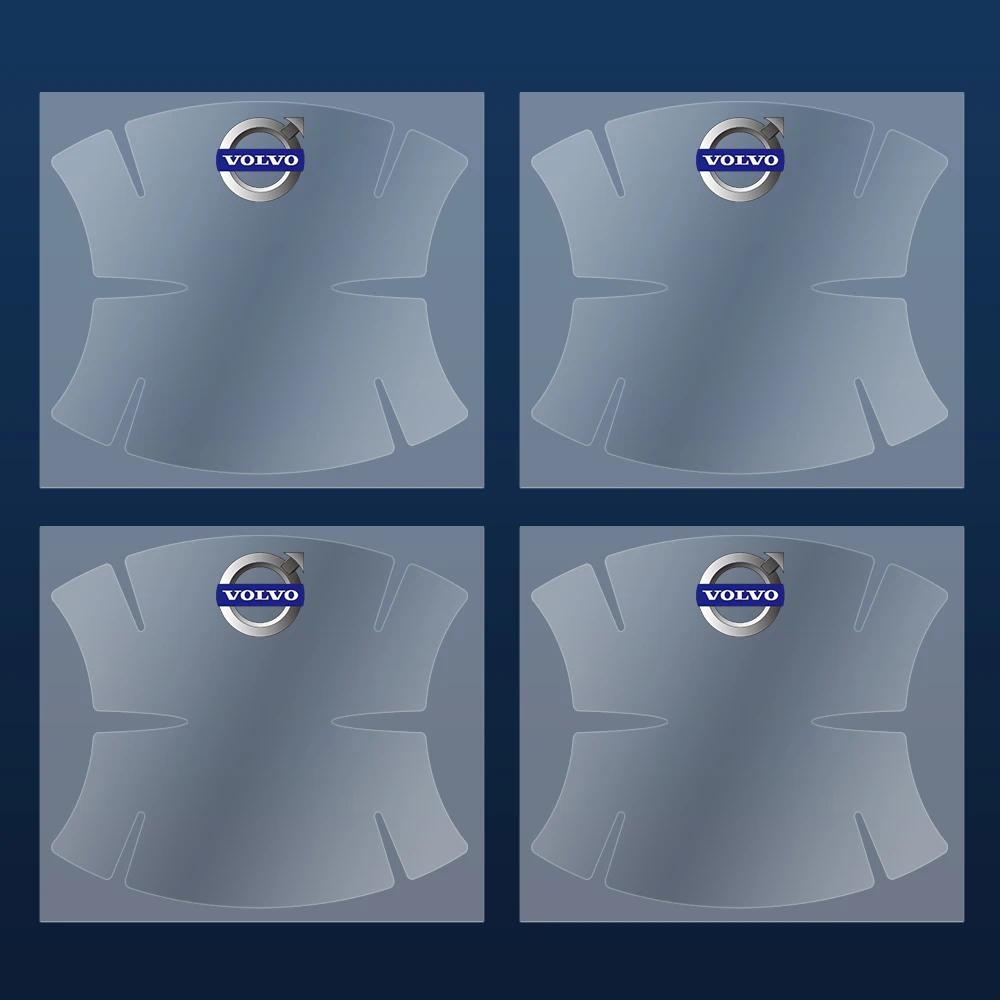 4/8 Stück Auto Styling Logo Türgriff Schale Kratzschutz Aufkleber Für Volvo R Design V50 S40 XC90 S40 S60 S70 T6 AWD C30 C40