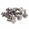 10pcs Serrated Locking Face Hex Flange Screws Hex Head Skid Plate Bolts  Vehicle Protection