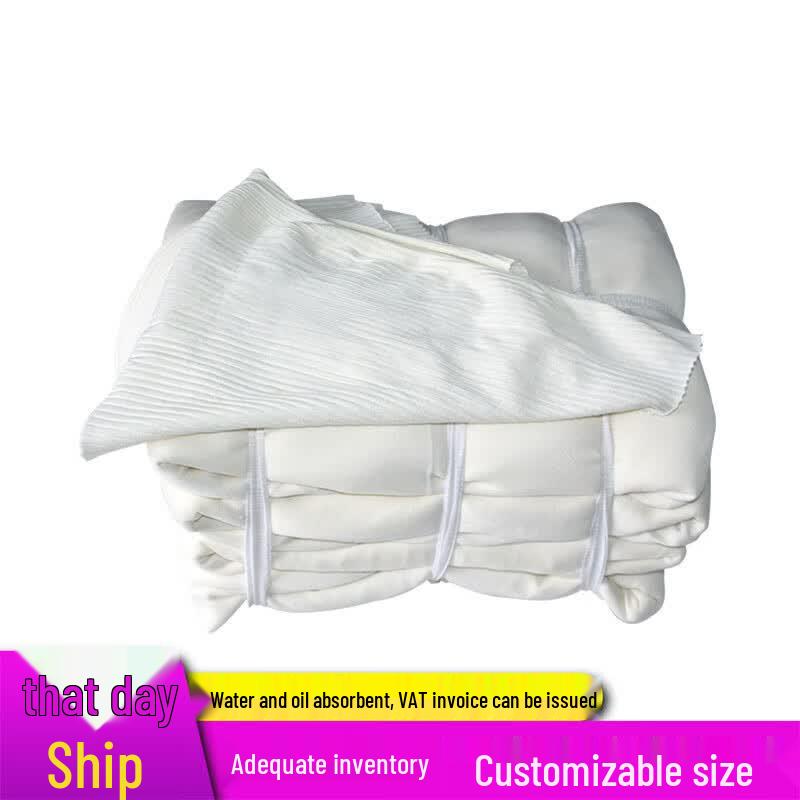 White Industrial Cotton Wiping Cloth