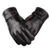 New PU Leather Touch Screen Gloves Windproof Waterproof Windproof Riding Gloves Black Warm Gloves Cold Weather