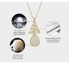 Gold-Plated S925 Sterling Silver Hetian Jade Christmas Tree Necklace for Women - Fashionable Clavicle Chain Jewelry Gift