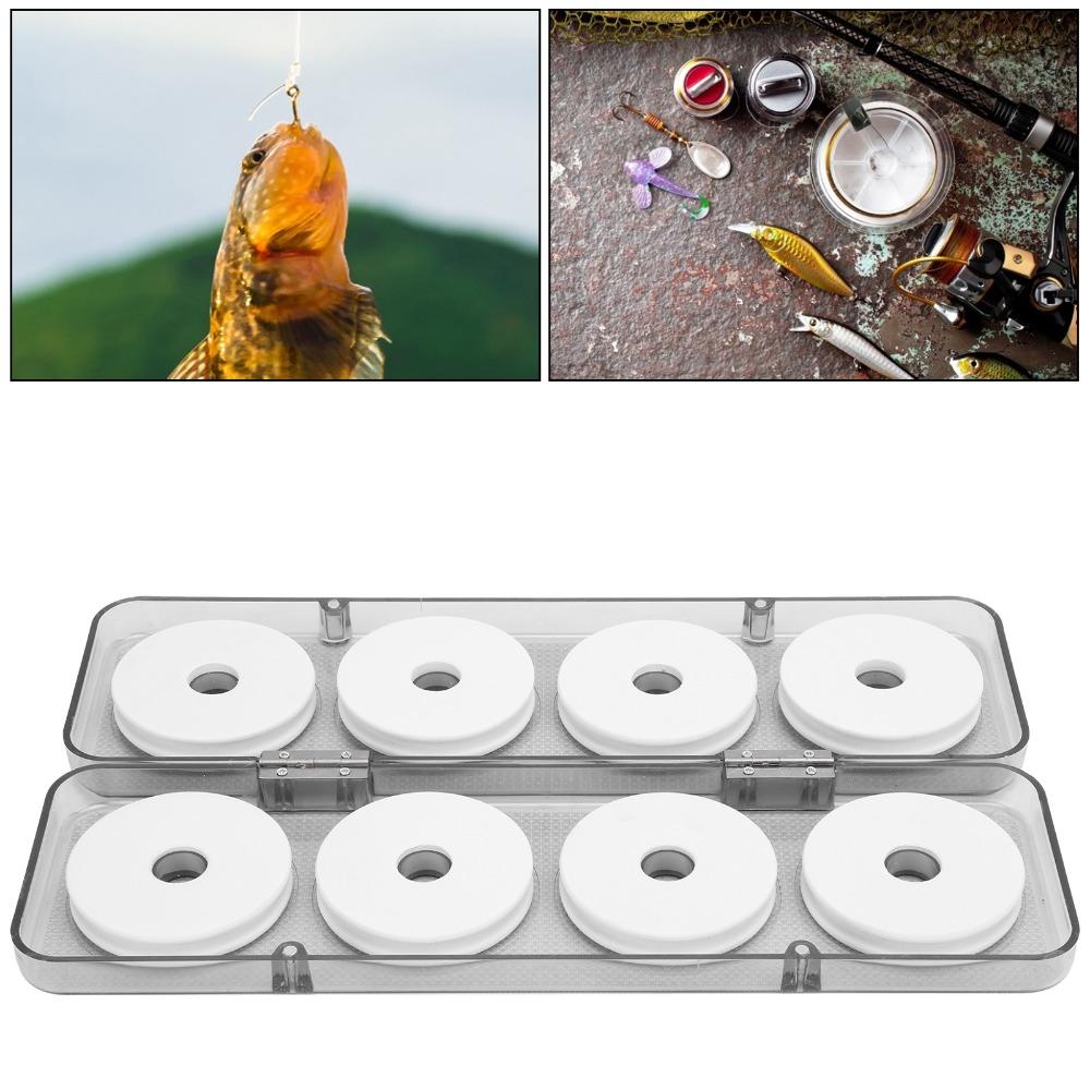 8PCS ID 1.8cm Fishing Line Spool OD 6.8cm Fishing Line Storage Holder Fishing Wire Winder  Rigging