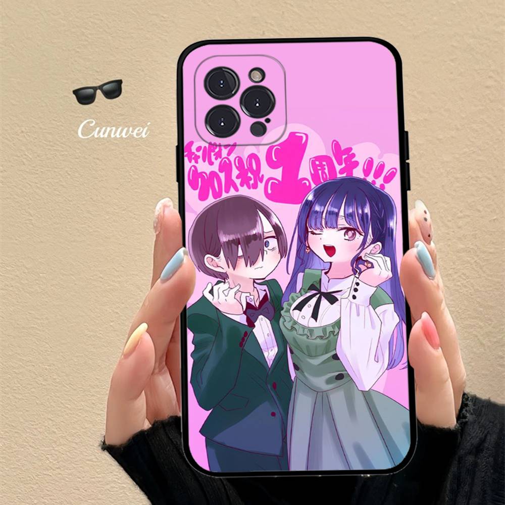 Popular Anime The Dangers In My Heart Phone Case For IPhone 17 16 15 14 13 12 11 Pro Max Plus Mini Silicone Black Cover