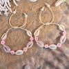 1011 Ocean Resort Wind Starfish Shell Bracelet, Daisy Rainbow Print Hand Rope Tide