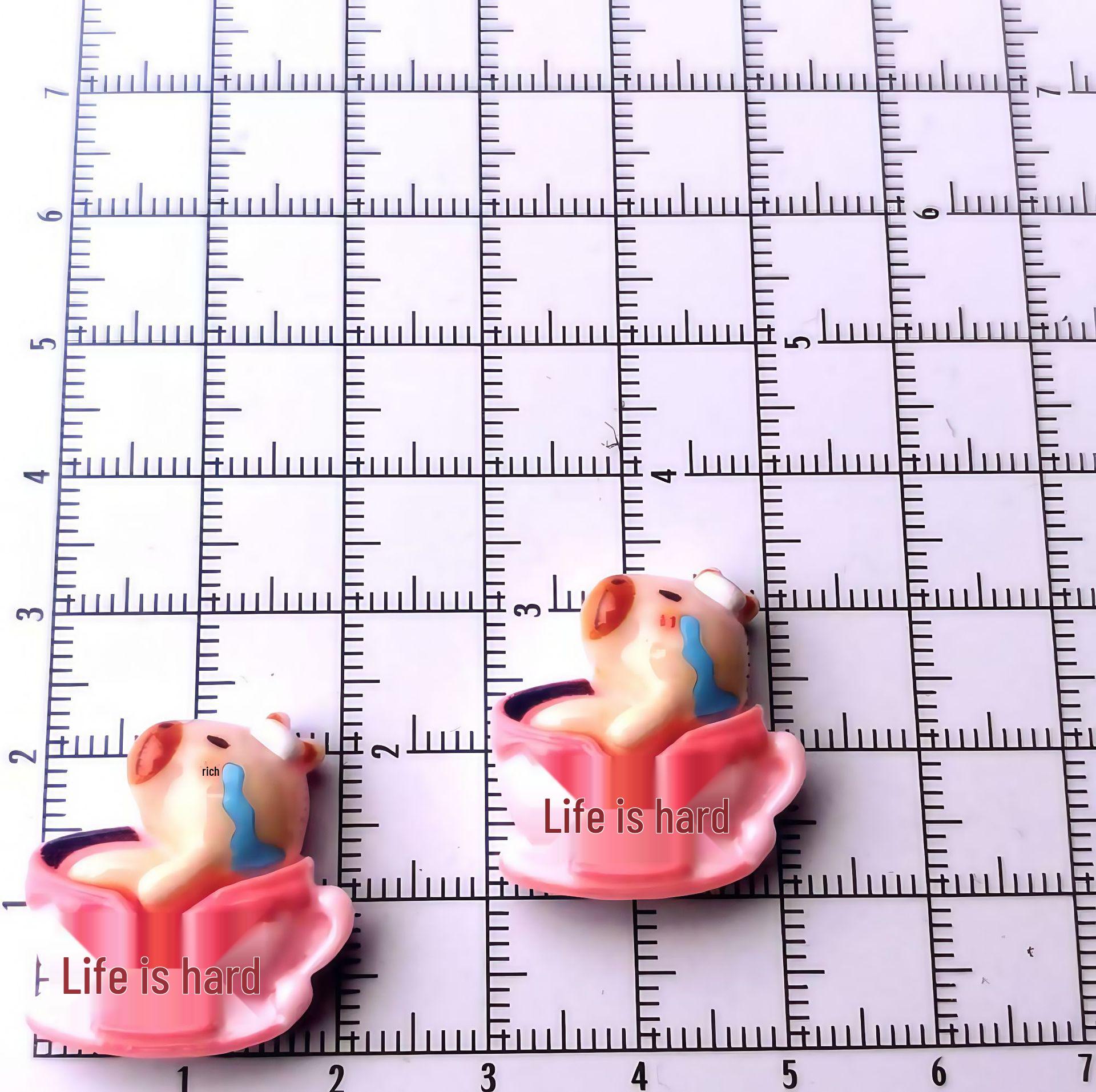 Cartoon DIY Resin Ornaments: Hair Clips, Phone Cases, Shoe Buckles & Car Accessories Small Card