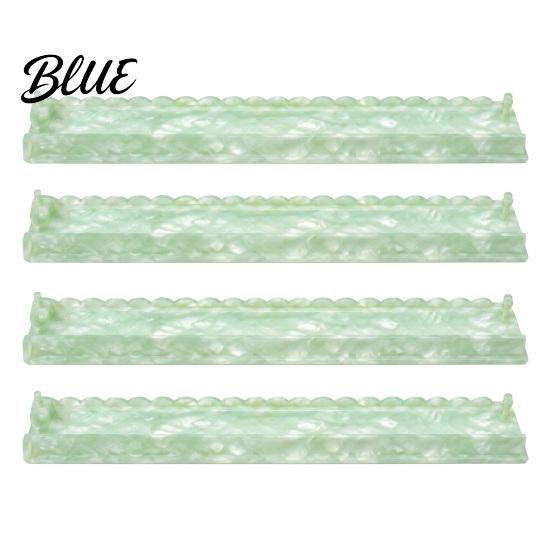 American Mahjong Tile Racks with Built-In Magnetic Pushers Acrylic Transparent Organizers Racks Scalloped Edges for Game Night Party Supplies