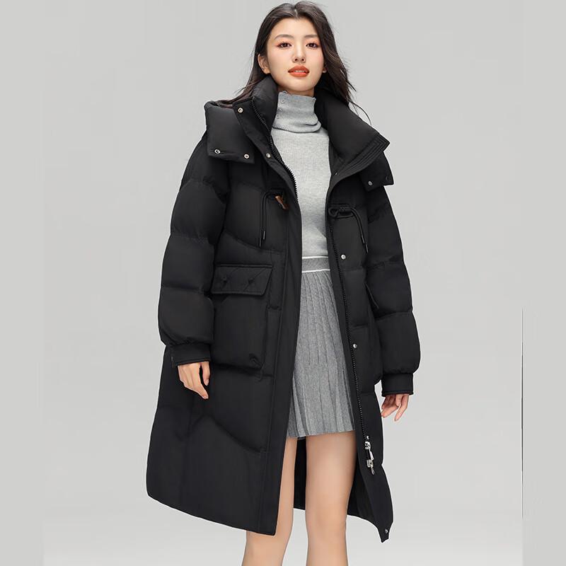 

Women s Toggle Button Hooded Long Down Jacket 2XL (175)