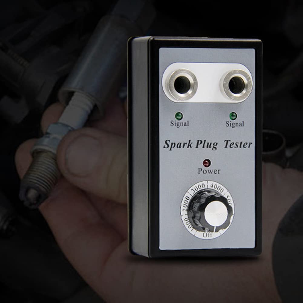 Vrttlkkfe Car Spark Plug Tester Ignition Tester Automotive Diagnostic Tool Auto Double Hole Analyzer Truck