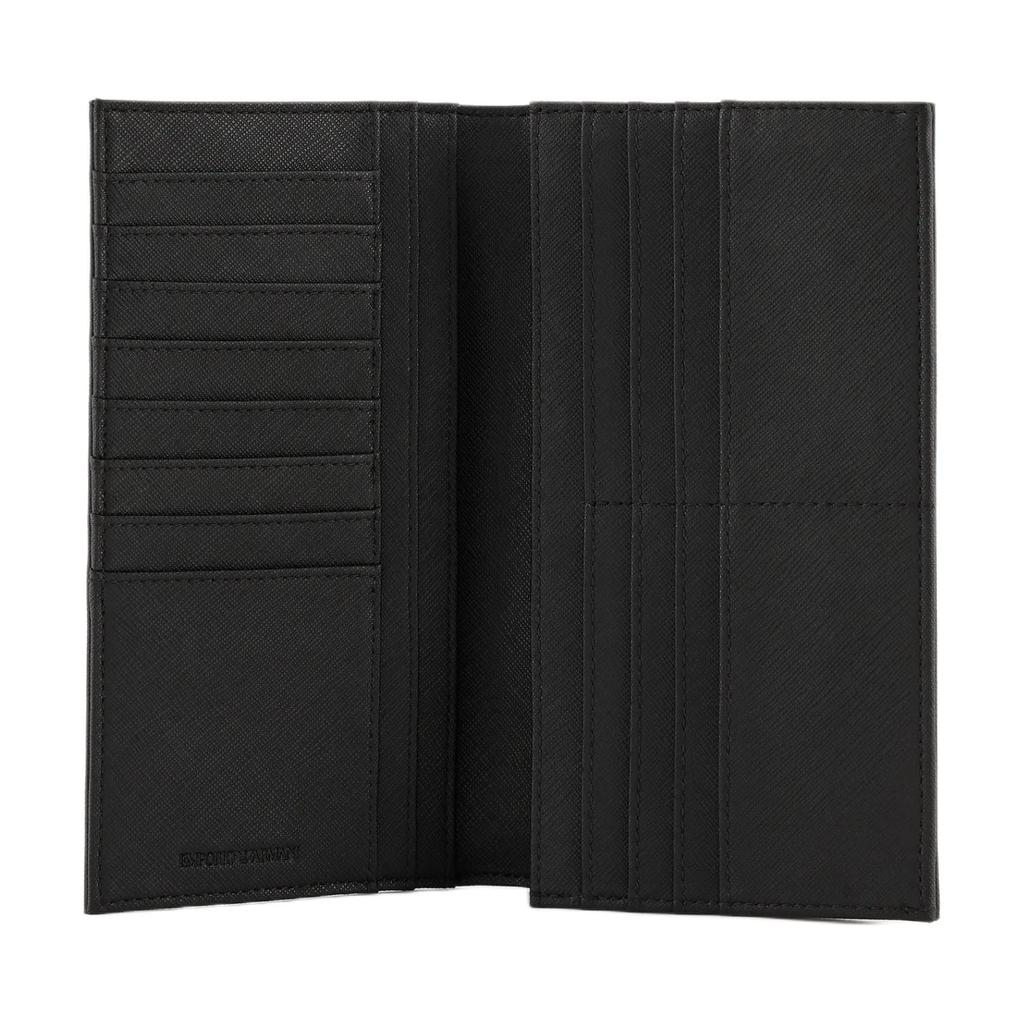 EMPORIO ARMANI Recycled Leather Wallet Large Men's Black Y4R605-Y138E-81072