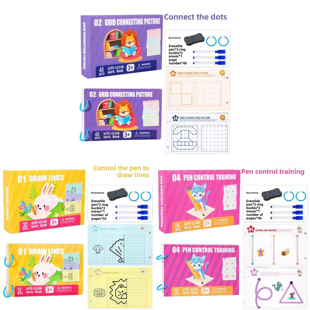 Childrens Drawing Water Book With Pen Control Training For Early Education