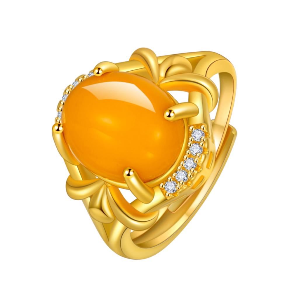 Original 925 Sterling Silver Natural gemstone Ring Adjustable Simplicity Fashion Exquisite For women Jewelry Wedding Gifts