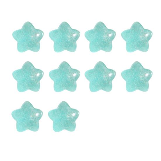 10 bucăți mărgele stea, culoare strălucitoare, ornamente drăguțe din rășină, bijuterii, artizanat, accesorii pentru husa pentru telefonul mobil