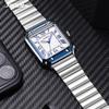 SINOBI Casual Design Men's Quartz Watches Fashion Stainless Steel Man's Wristwatches Business Square Clock