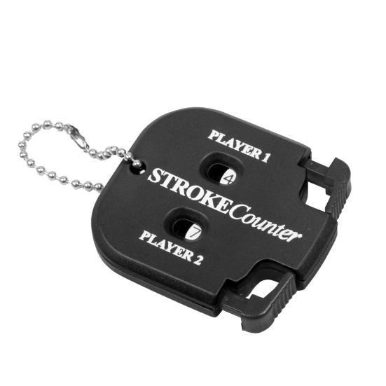 Portable Golf Score Counter Clicker, 2 Player Stroke Counter Scorer Indicator, Mini Square Score Keeper for Golf Training Competitions & Games