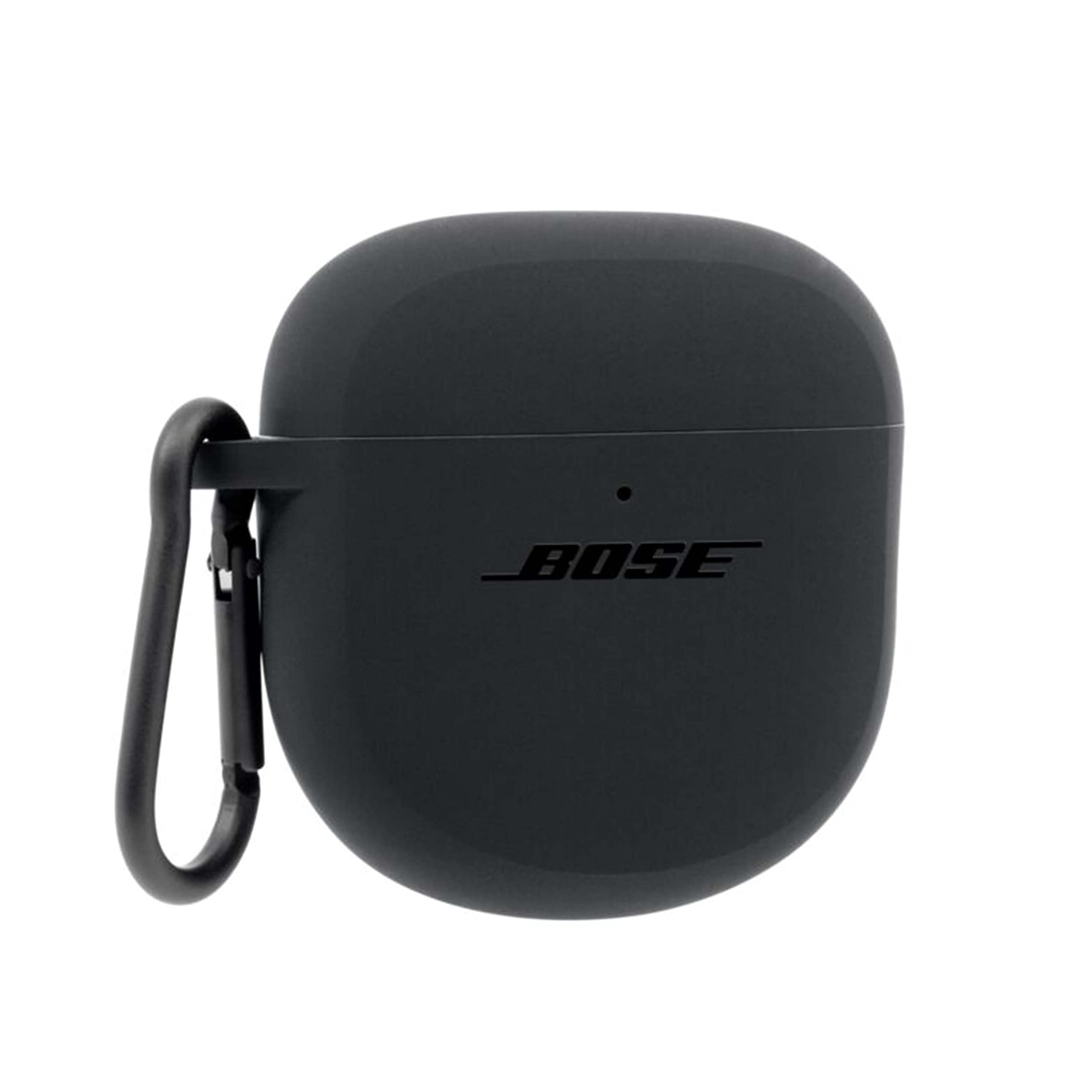 

Силиконовый чехол для наушников Bose QuietComfort Earbuds II Защищает Bose QC Earbuds II с алюминиевым карабином, тройной черный
