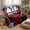 Poland Football Printed Flannel Blanket Skin Friendly Warm Decorative Throw for Indoor Couch Bed Daily Use