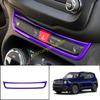 For Jeep Renegade 15 16 17 Dark Purple Emergency Light Switch Panel Trim 1pcs