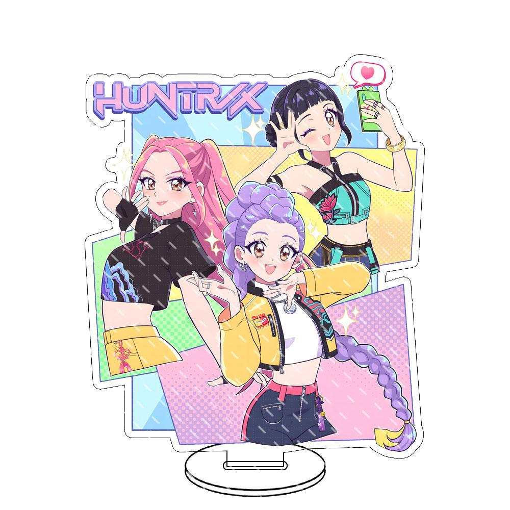 Anime KPop Demon Hunters Figure Acrylic Stand Model Rumi Mira Zoey Birthday Tabletop Decoration Christmas Fans Gifts 15cm