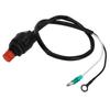 Marine Outboard Engine Stop Switch Compact ABS Engine Emergency Flameout Switch 50cm for T15