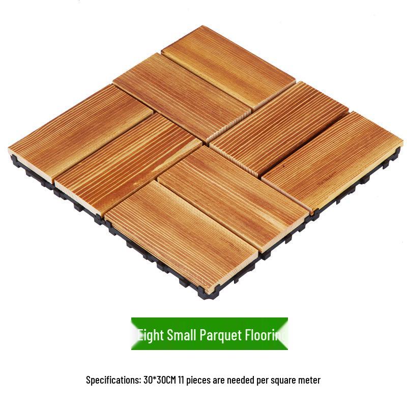 Waterproof WPC Balcony & Garden Flooring - Easy Snap-On, Anti-Corrosion, Ideal for Outdoors & Indoors.