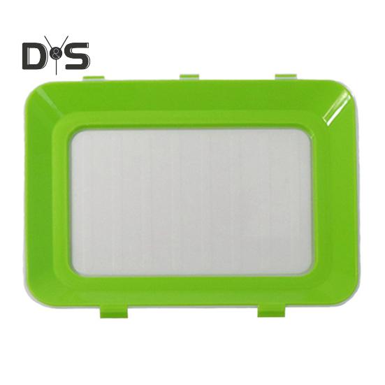 

Лоток для хранения продуктов питания, многоразовые штабелируемые контейнеры для хранения продуктов, герметичные лотки для хранения фруктов в холодильнике 1pc зелёный