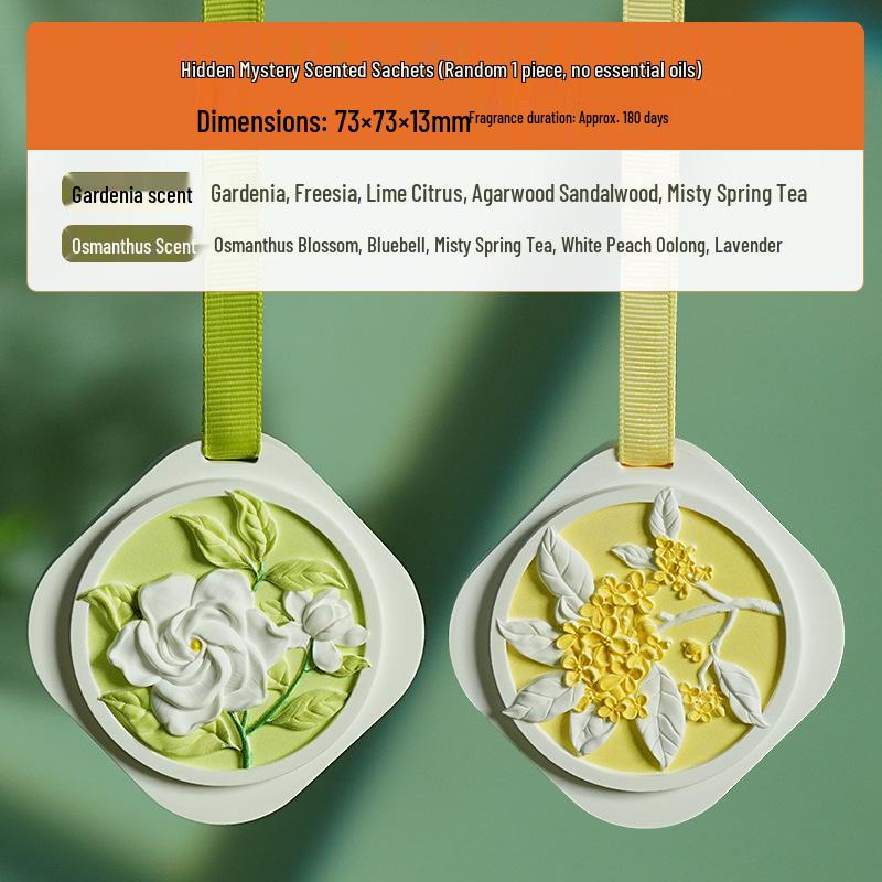 Gardenia Scented Sachet for Bedrooms – Long-Lasting, High-Quality Fragrance for Men s, Women s, and Student Spaces, Flameless.