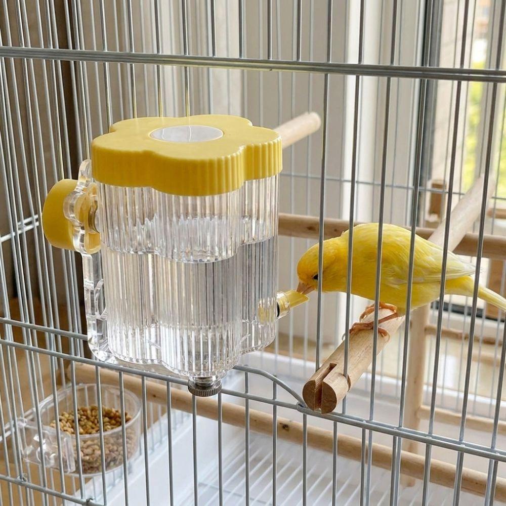 Leak-Proof Automatic Bird Drinker Visible Bird Water Dispenser Bird Cage Water Bottle  Indoor Use