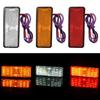 Universal Red Tail Brake 24LED Light Motorcycle Motorbike Stop Fog Lamp Bolt 12V Truck Tail Lamp Caravans ATV Off Road Lighting
