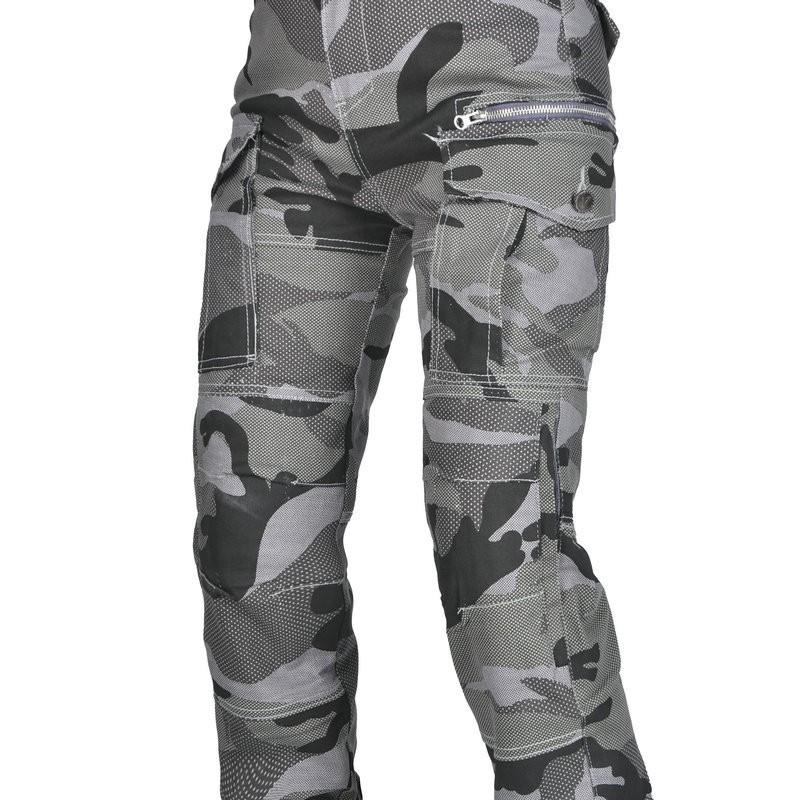 Womens Motorcycle Riding Pants With Built-in Protective Padding Camo High-Waist Breathable Cotton Blend