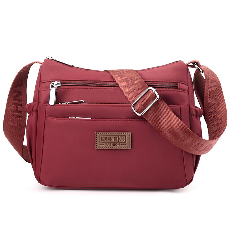 Shoulder Bag Women's Nylon Bag Middle-Aged Mother's Bag Multi-Compartment Wallet