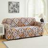 Stretch Printed Sofa Slipcover With Skirt Furniture Protector For Living Room Bedroom Home Decor