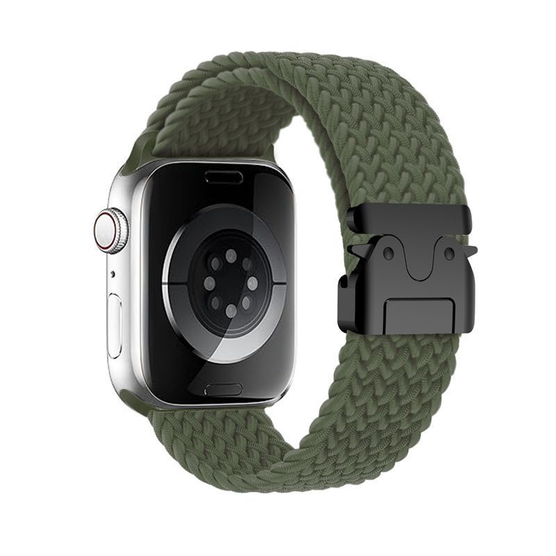 

Плетений ремінець для ремінців Apple Watch 40 мм 44 мм 46 мм 42 мм 49 мм 45 мм 41 мм 38 мм Браслет IWatch Series 10 SE 9 8 7 6 Ultra 2 bands S10-46mm