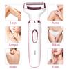 4 In 1 Painless Hair Removal Epilator Rechargeable Trimmer Women Body Razor Face Leg Armpit Bikini Pubic Shaver Hair Remover
