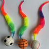 Cat Interactive Toys Tickle Cat Colorful Bouncing Ball Pet Supplies Puzzle Teasing Indoor Cat Worm Caterpillar Elastic Toy
