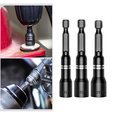 Magnetic Nut Screwdriver Socket Bits For Power Drills Hex Shank Driver Adapter Socket Wrench Tool Parts Accessories