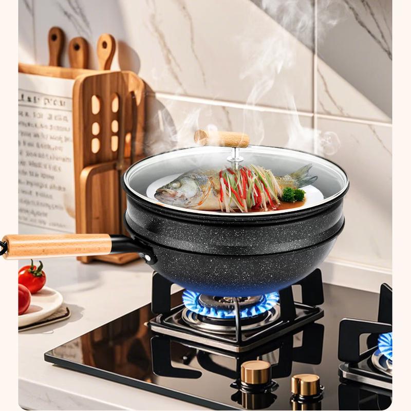 Haolaibao Obsidian Maifan Stone Non-stick Wok