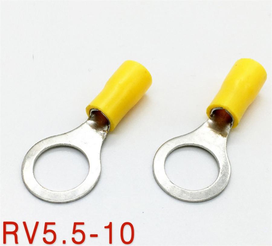 120 Pcs Insulated Ring Crimp Terminal Electrical Wiring Connectors Assorted Set