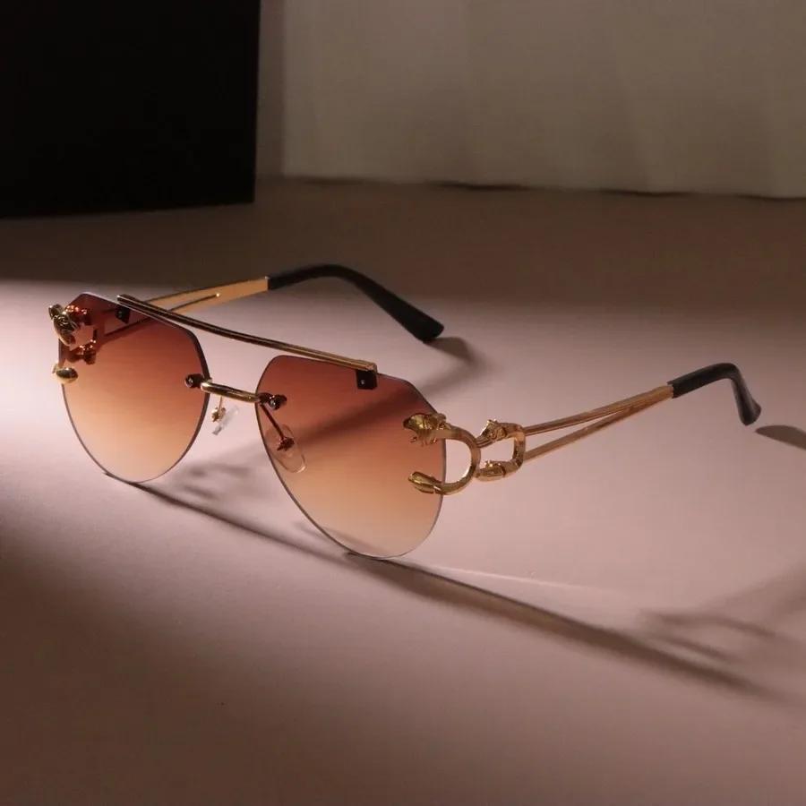 Rimless Unisex Square Sunglasses Women Men  Designer Colorful Sun Glasses Female Male Colors Mirror Sun Glasses