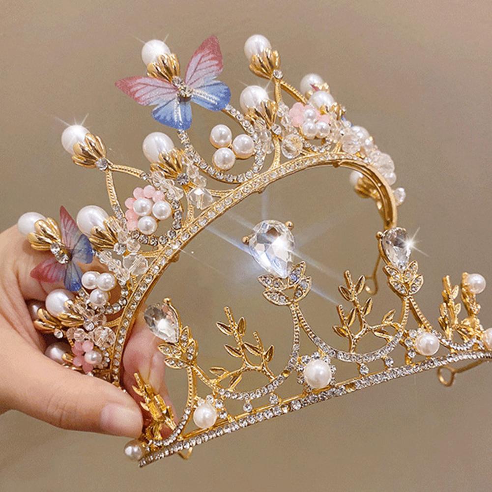 Moderna Para Tiara Adornada con Cristales Perfecta para Ocasiones Especiales