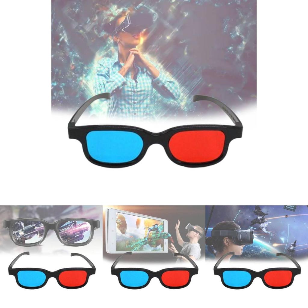 Stylish 3d Glasses For Kids With Red Blue Lenses Abs Pvc Frame Uv Protection