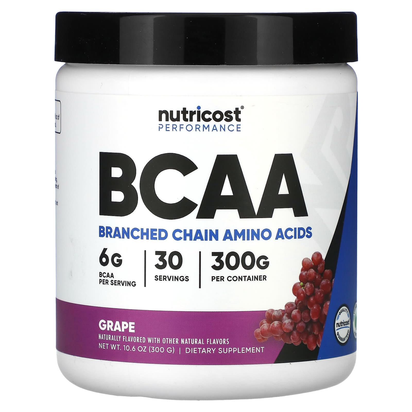 

Nutricost, Athletic Performance, BCAA, Grape Flavor, 10.6 oz (300 g)