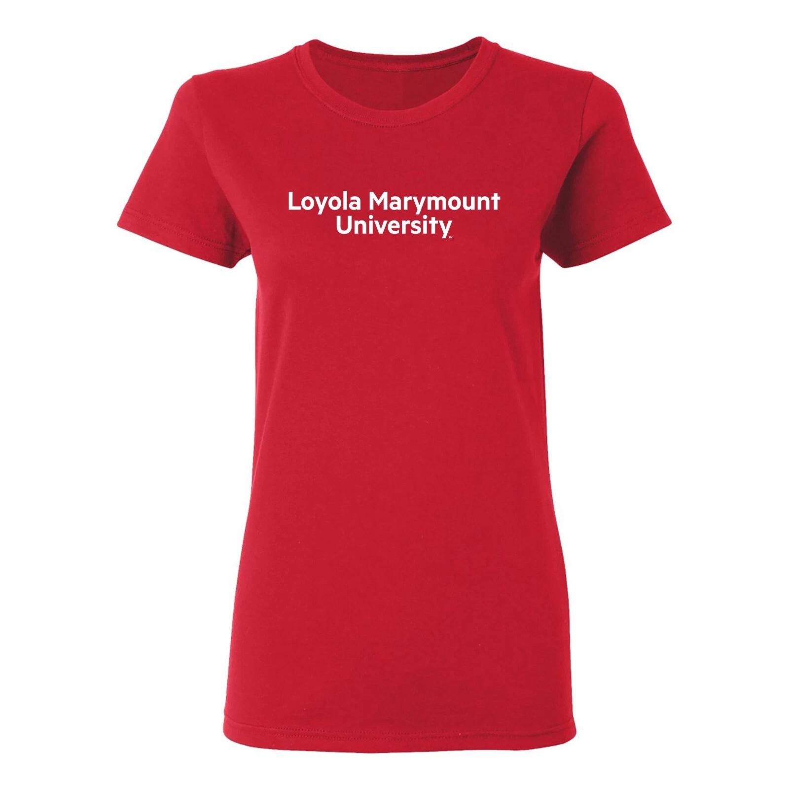 Loyola Marymount University Lions Basic Block Women s T-Shirt - Red L