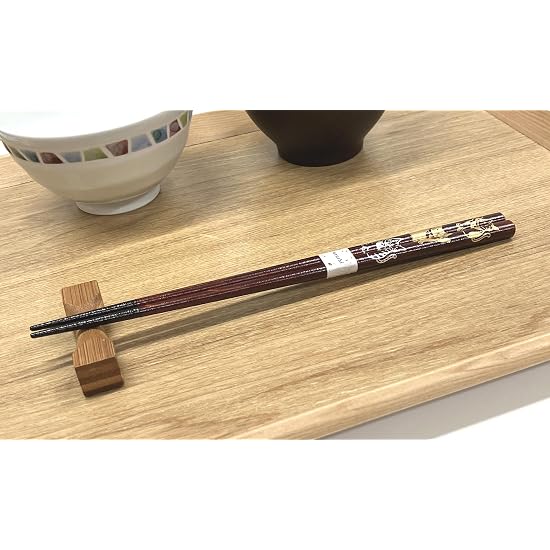 Hashimoto Kosaku Urushi Lakované nádobí Noto Hiba Urushi Hůlky, Série Talismanů, 1 Pár, M