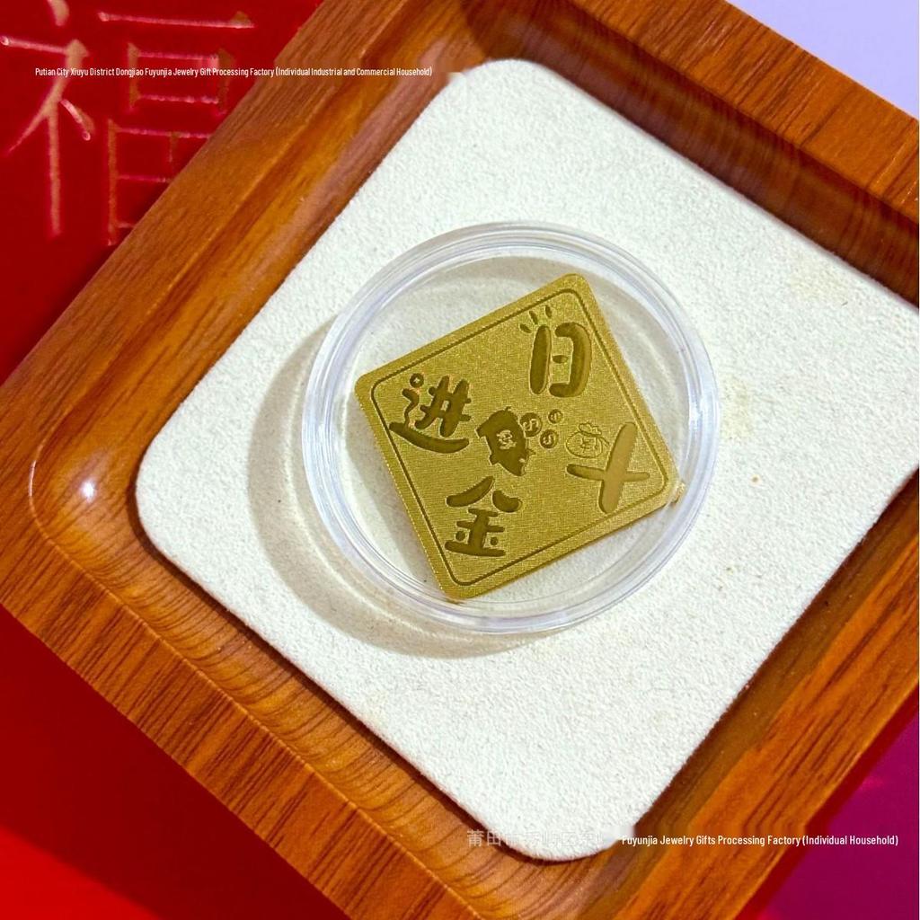 Pure Gold 999 Horse Year Phone Sticker for Wealth and Health - Popular Douyin Live Seller